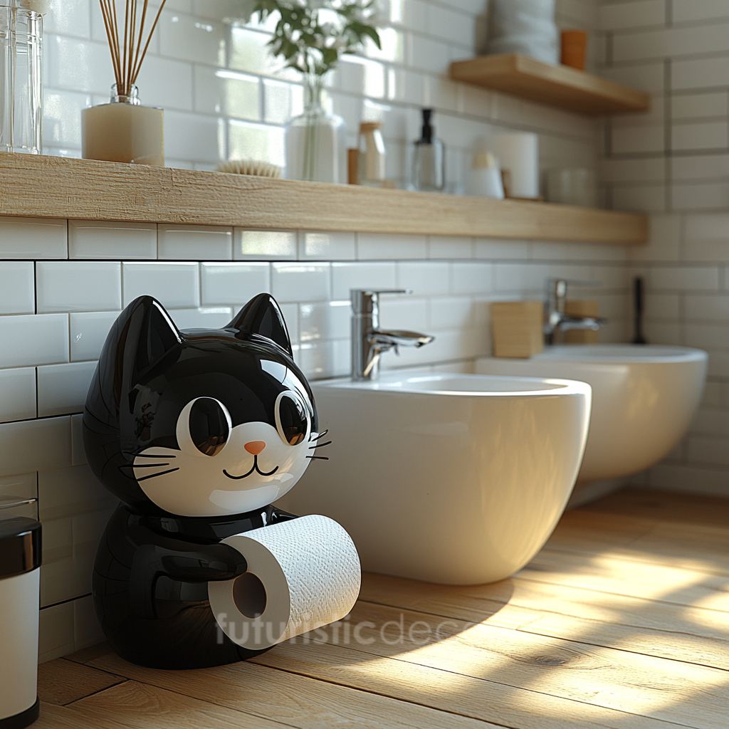 Adorable Kitten Toilet Roll Holders