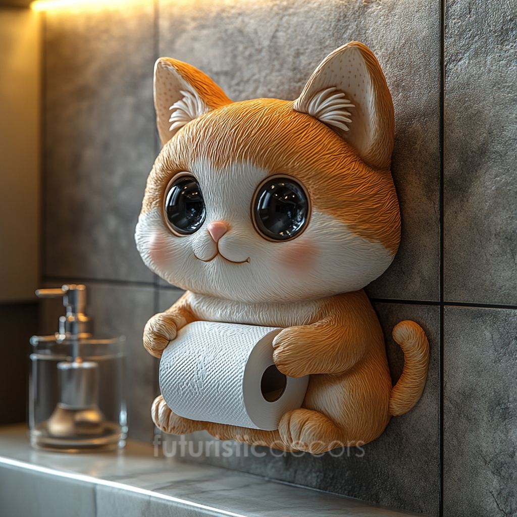 Adorable Kitten Toilet Roll Holders