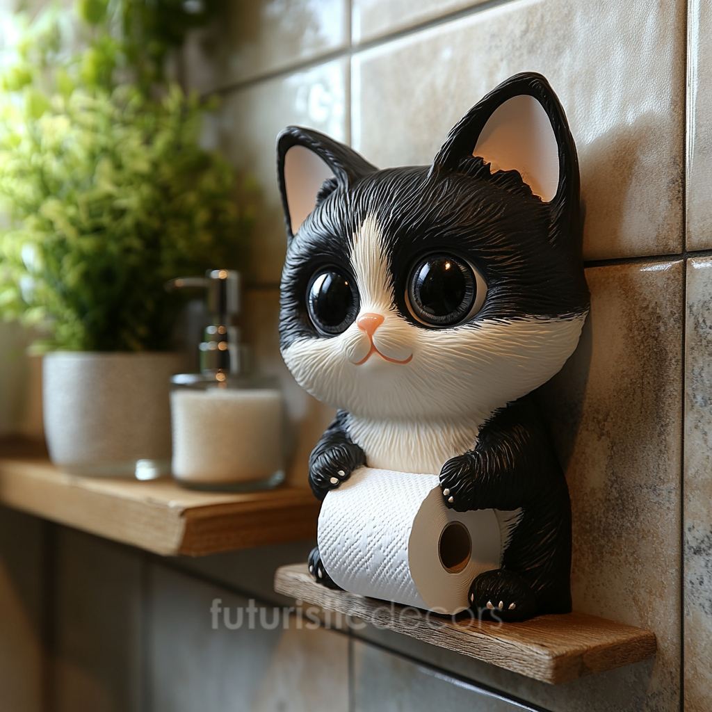 Adorable Kitten Toilet Roll Holders