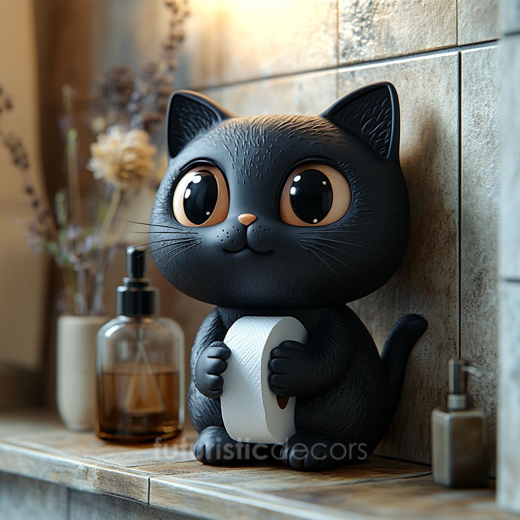 Adorable Kitten Toilet Roll Holders