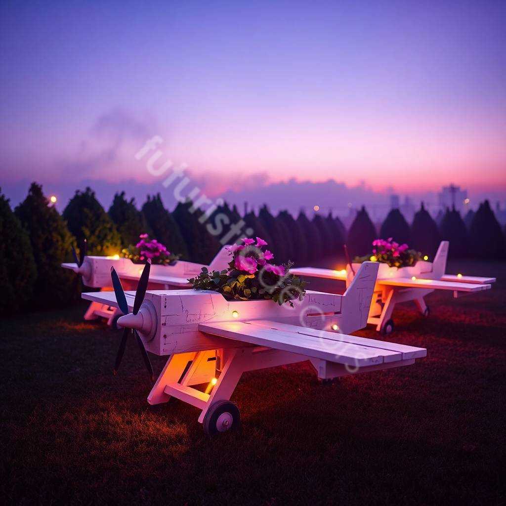 Airplane Pallet Planter