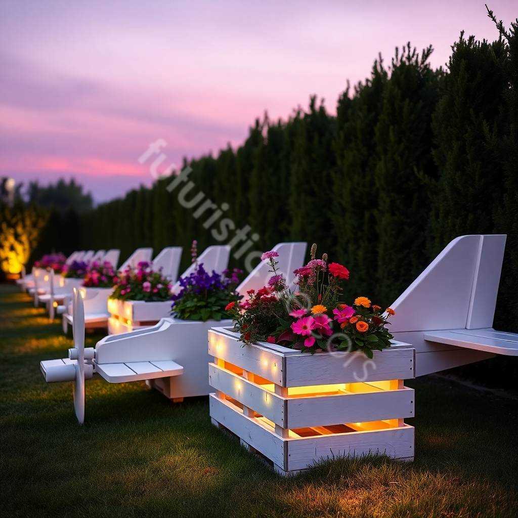 Airplane Pallet Planter