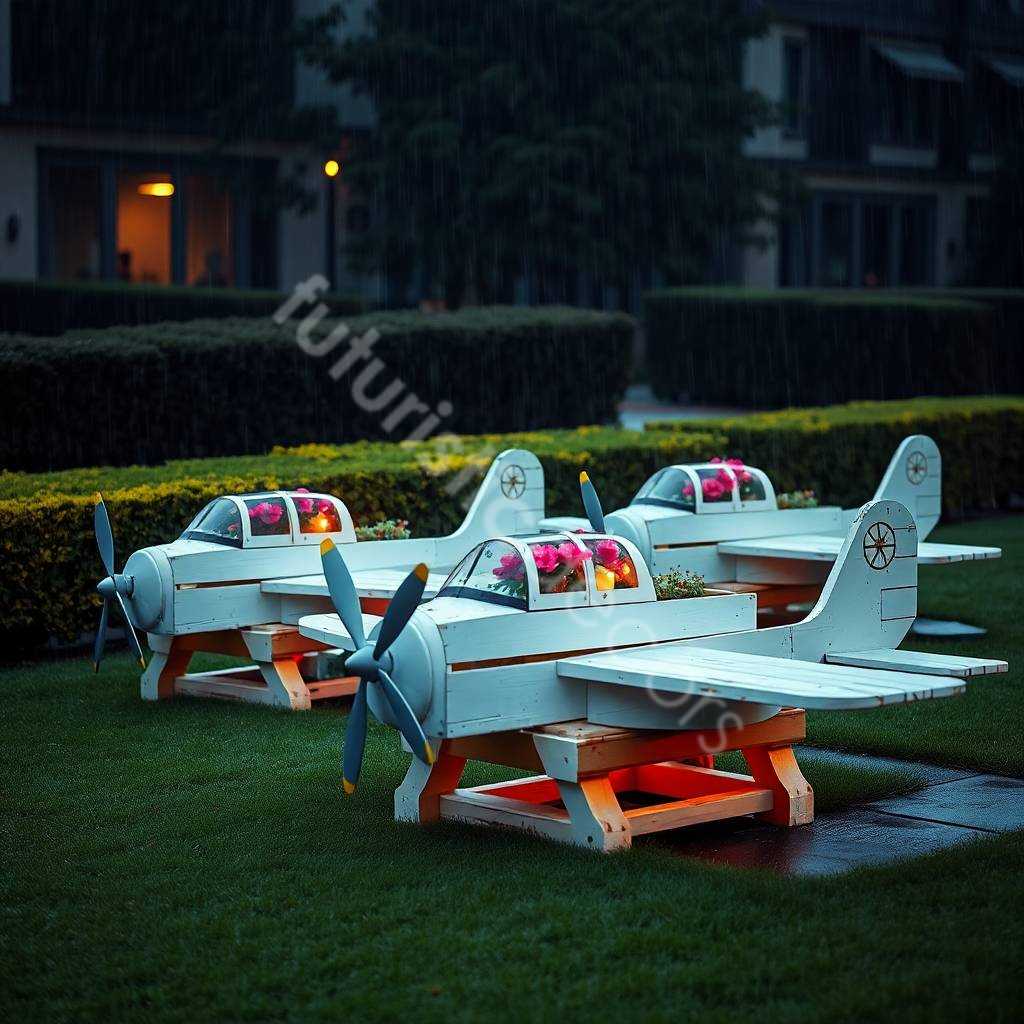 Airplane Pallet Planter