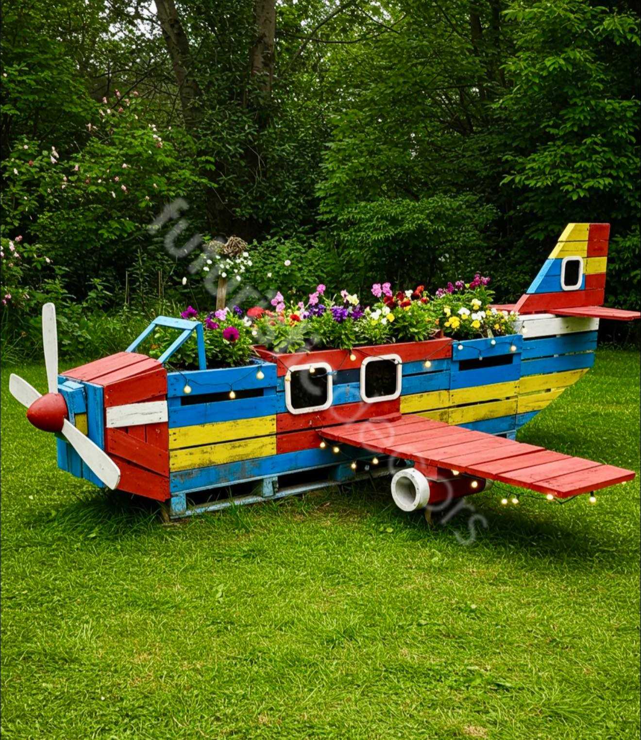 Airplane Pallet Planter