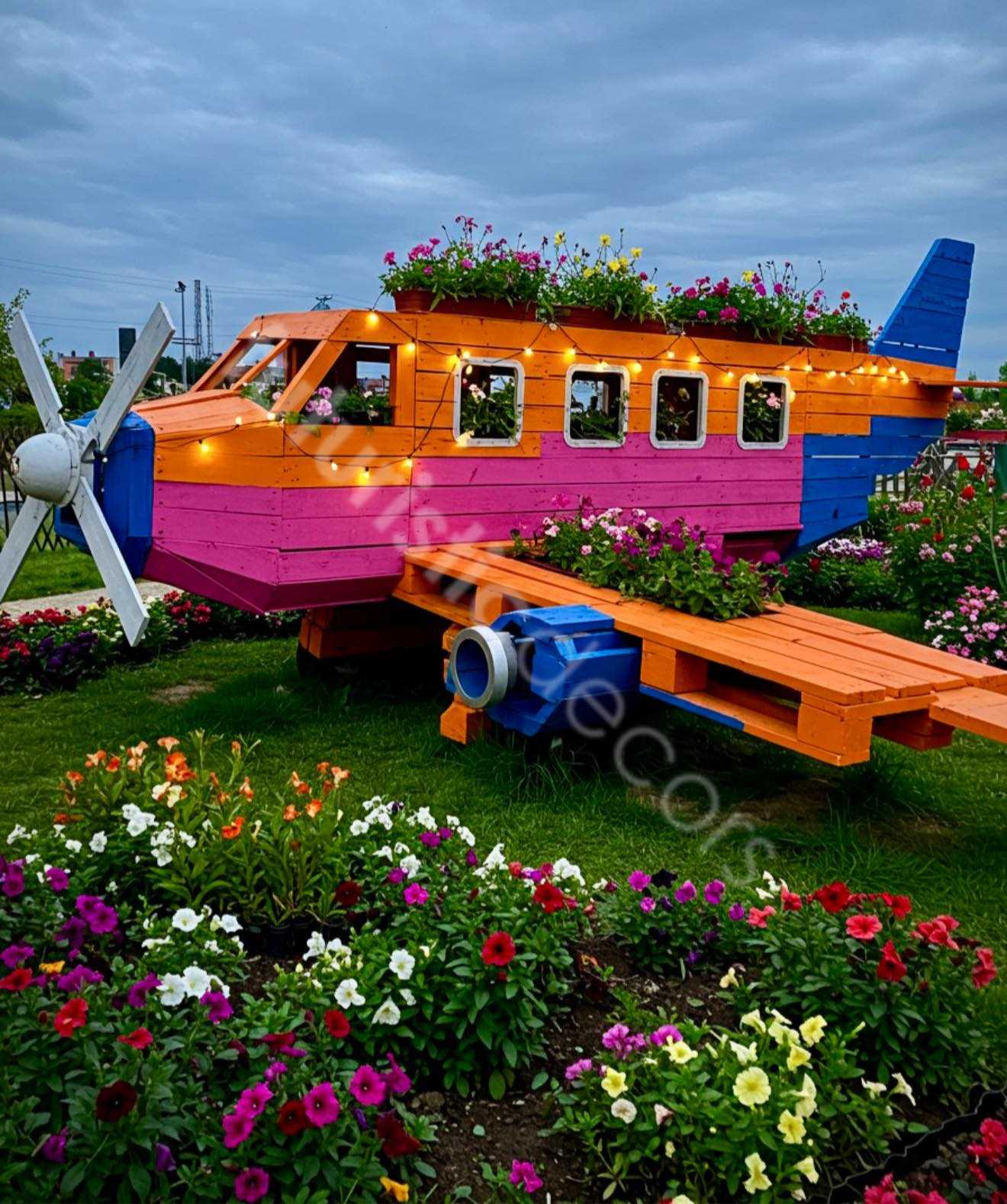 Airplane Pallet Planter