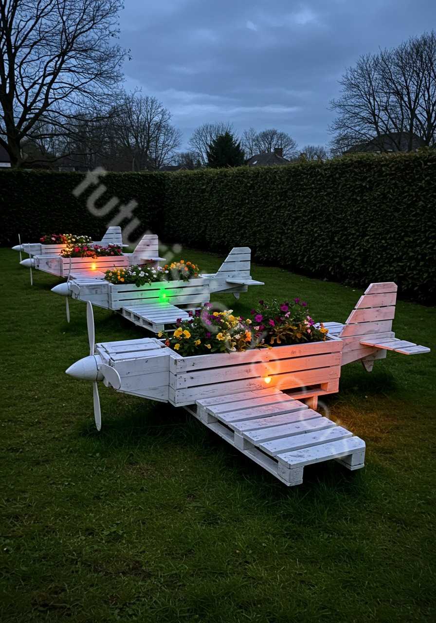 Airplane Pallet Planter