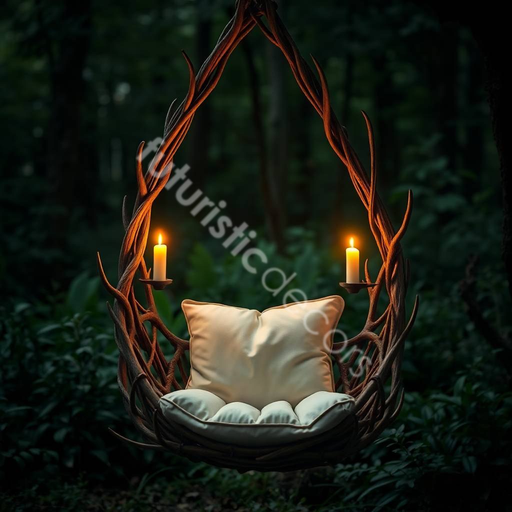antler swing chair