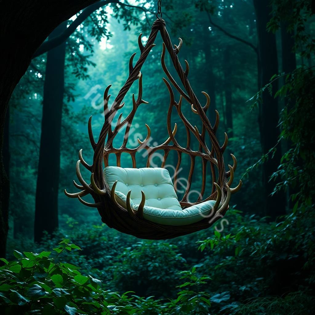 antler swing chair