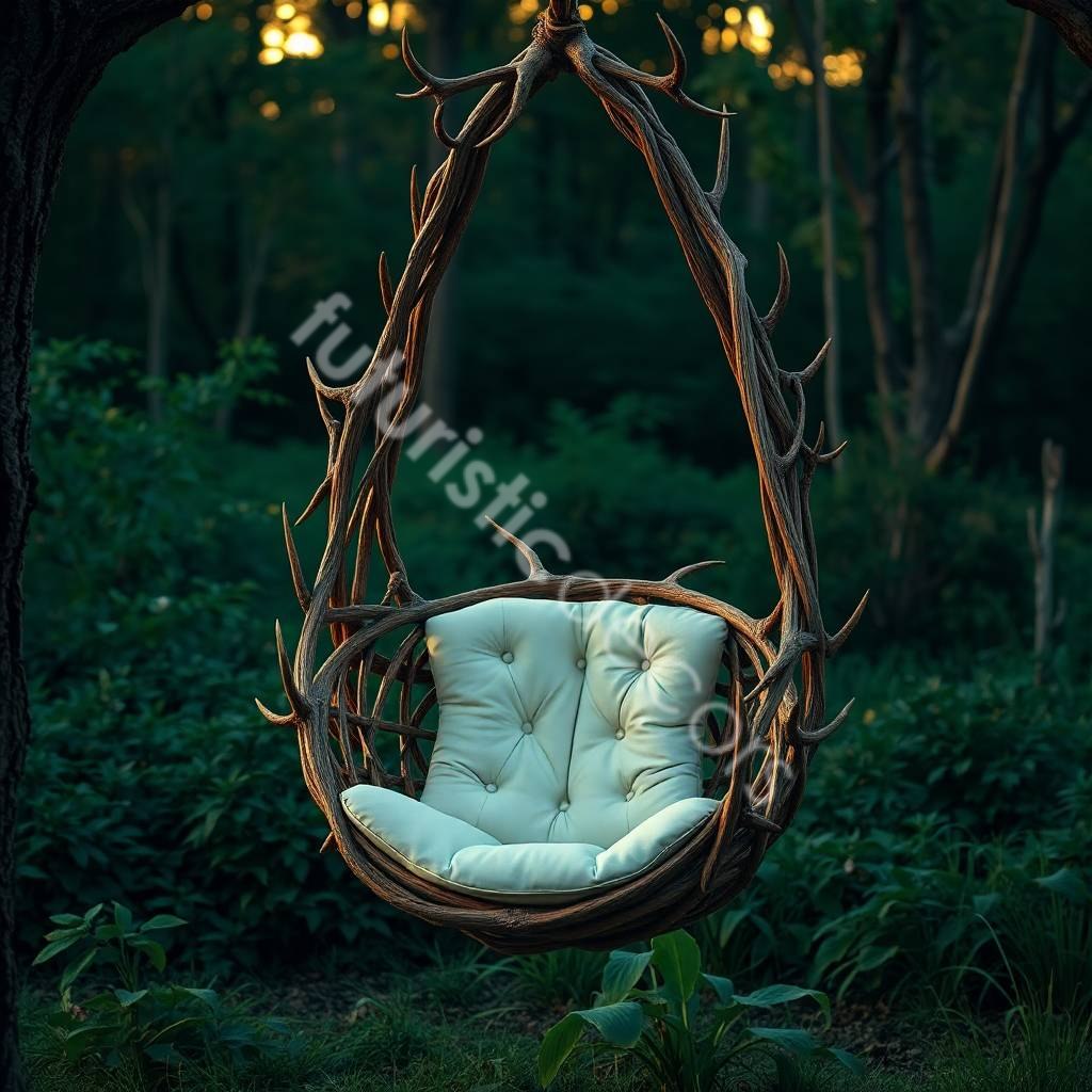antler swing chair