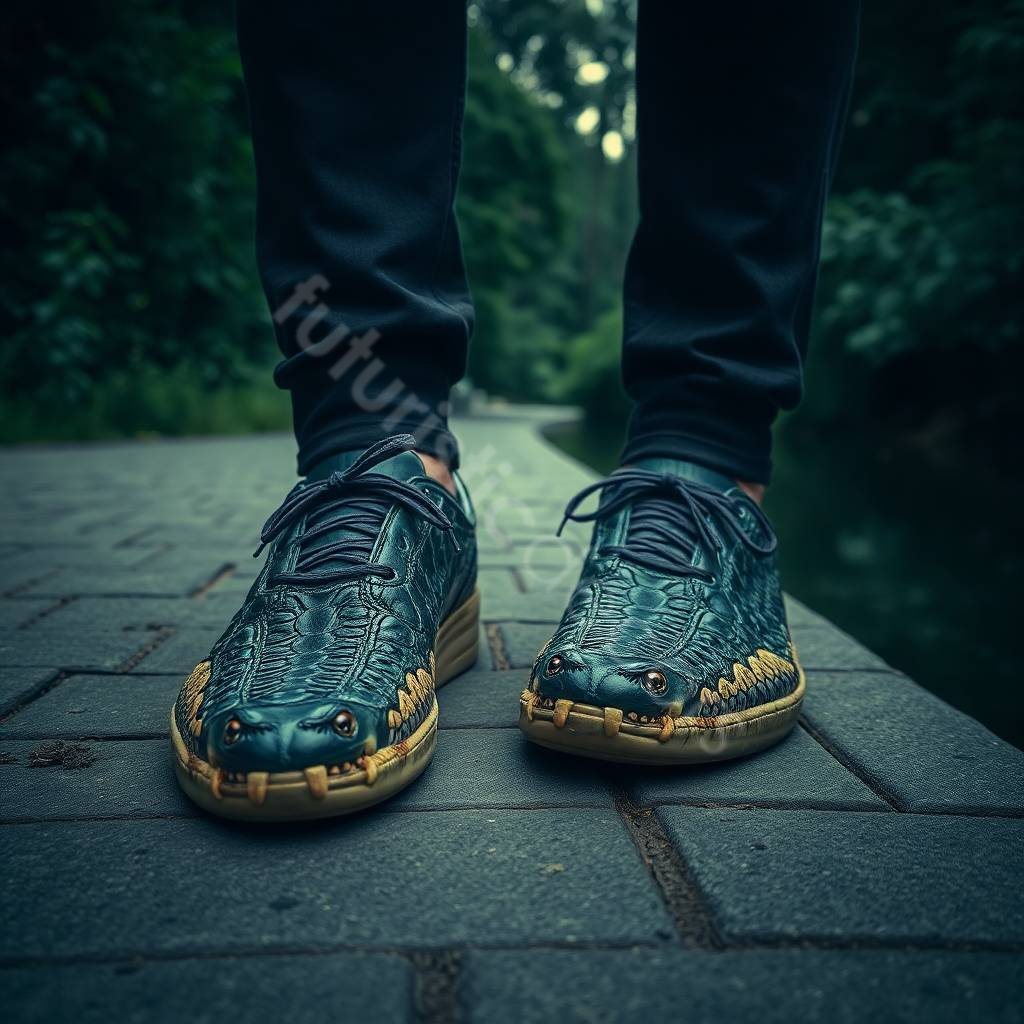 Crocodile-Shaped Sneaker