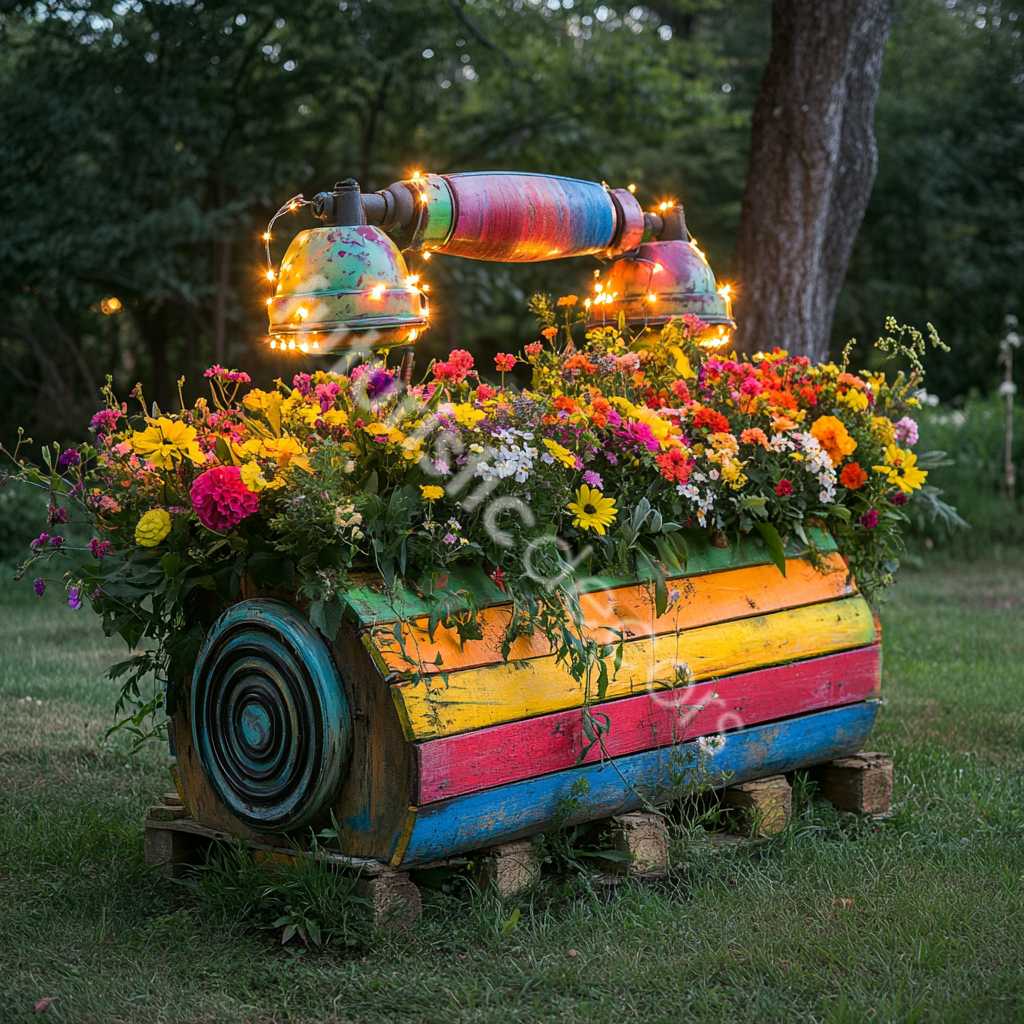 Telephone Pallet Planters