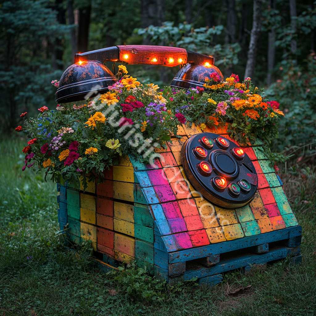 Telephone Pallet Planters