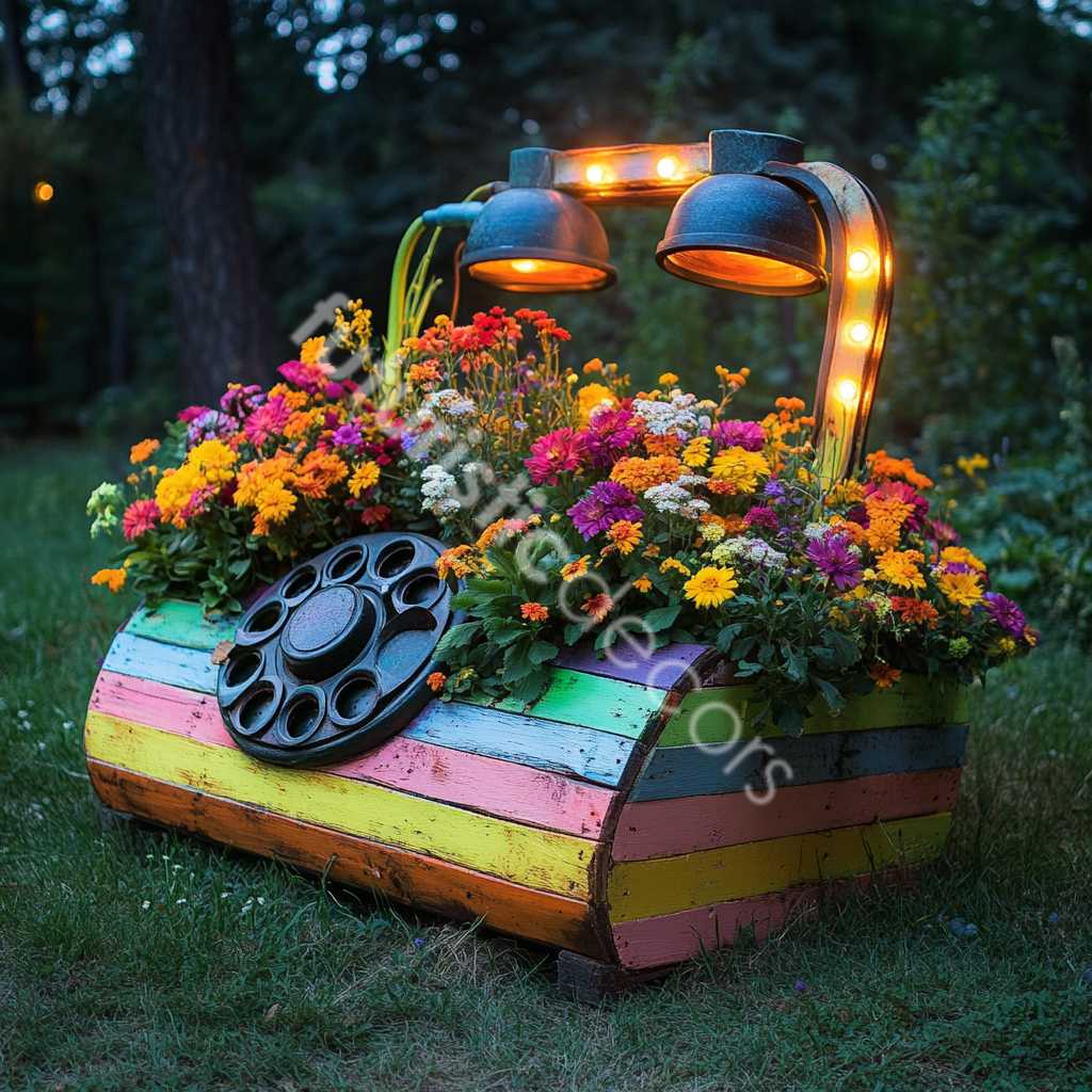 Telephone Pallet Planters