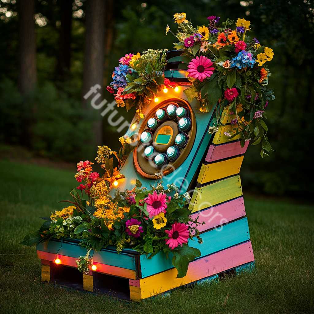Telephone Pallet Planters
