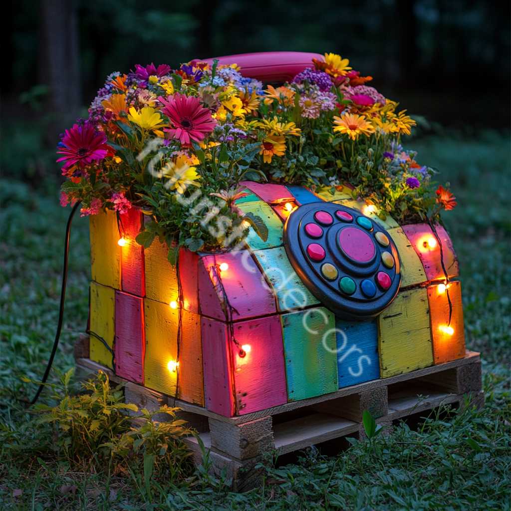 Telephone Pallet Planters