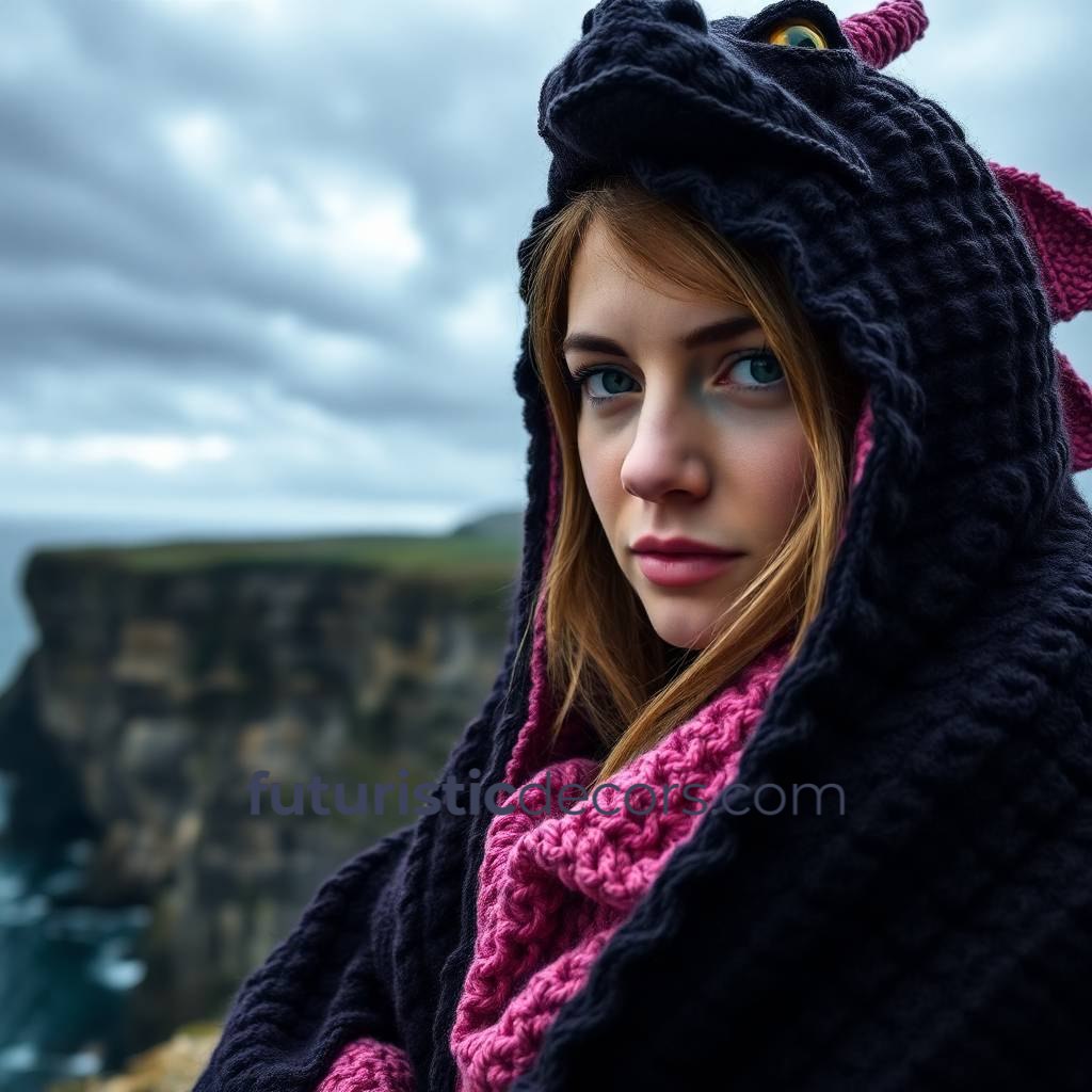 Dragon Crochet Hooded Blankets