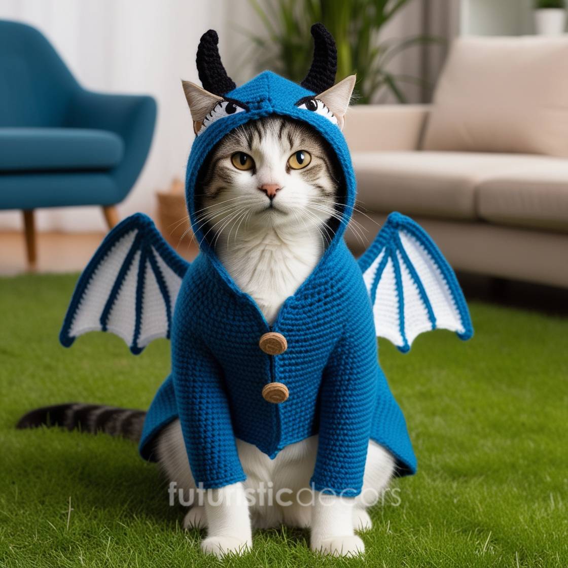 Dragon Hoodie For Cat