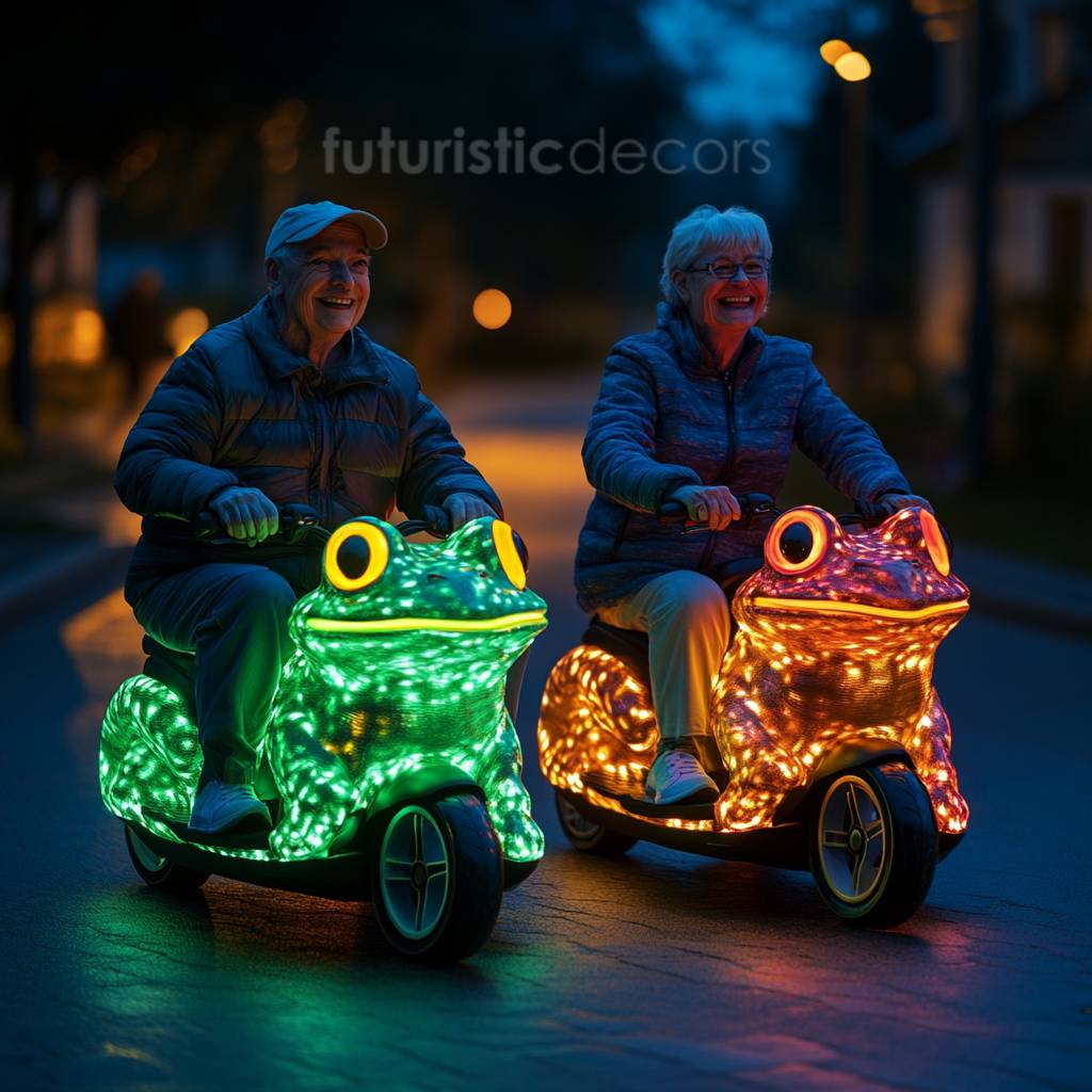 Frog-Shaped Scooters
