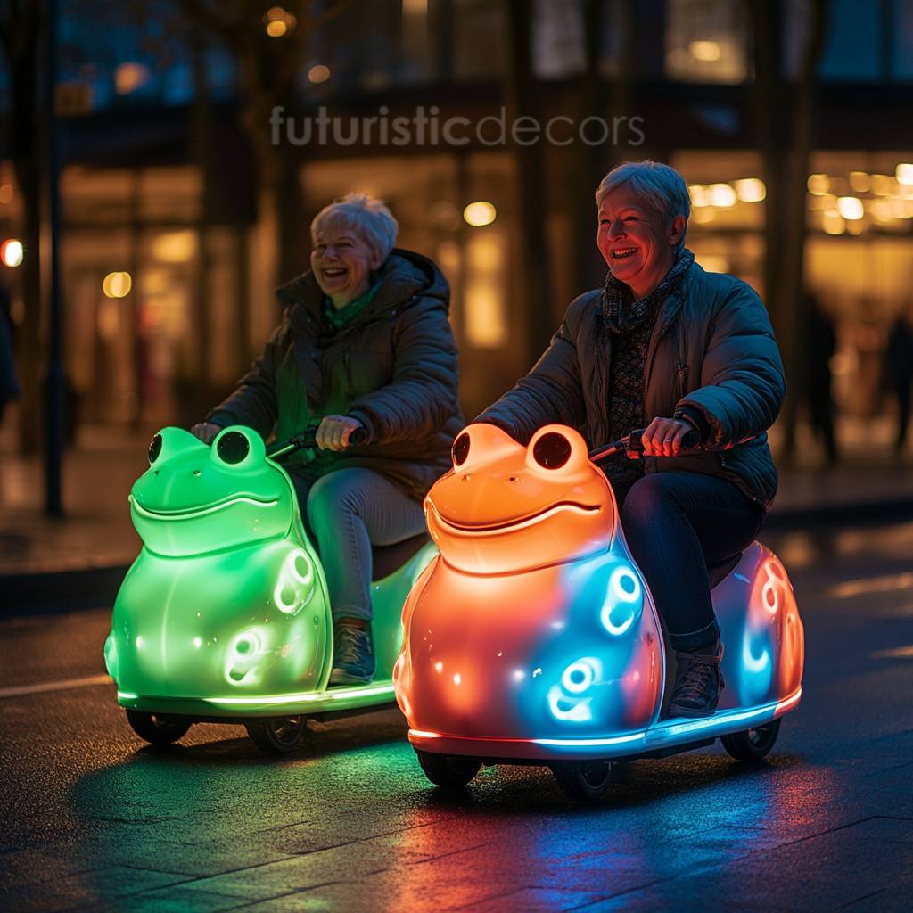 Frog-Shaped Scooters