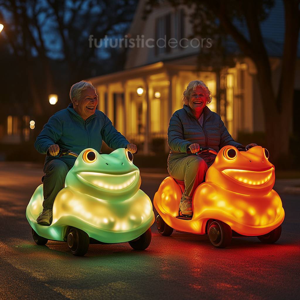 Frog-Shaped Scooters
