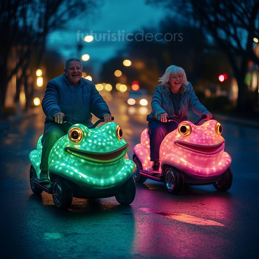 Frog-Shaped Scooters