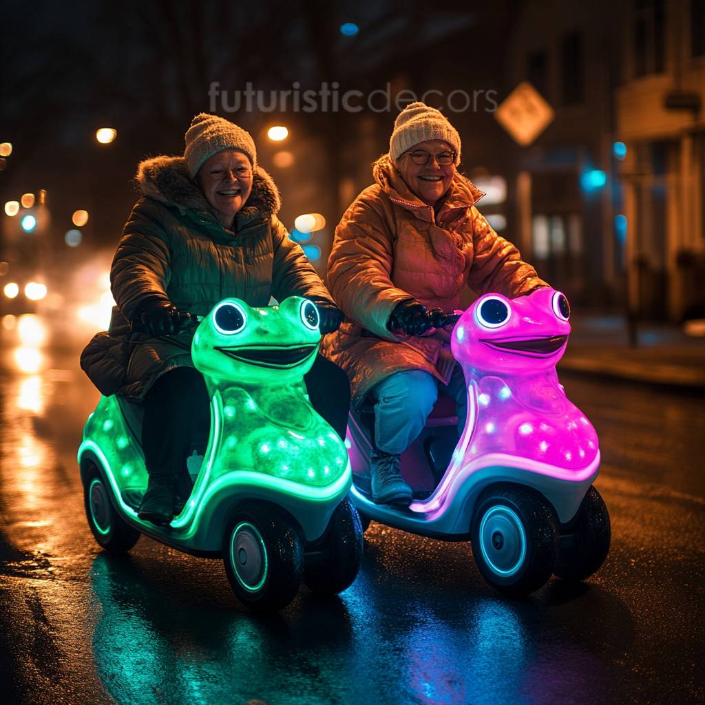 Frog-Shaped Scooters