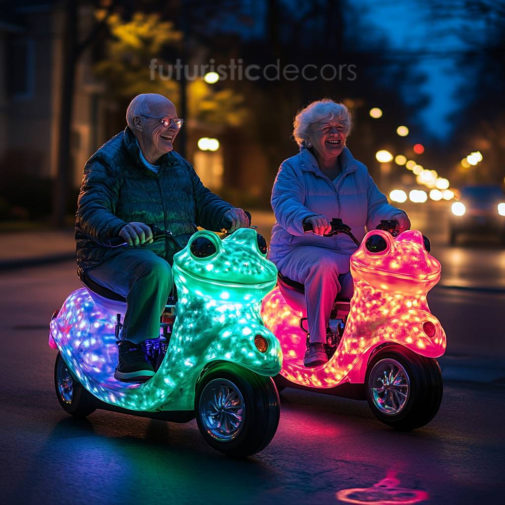 Frog-Shaped Scooters