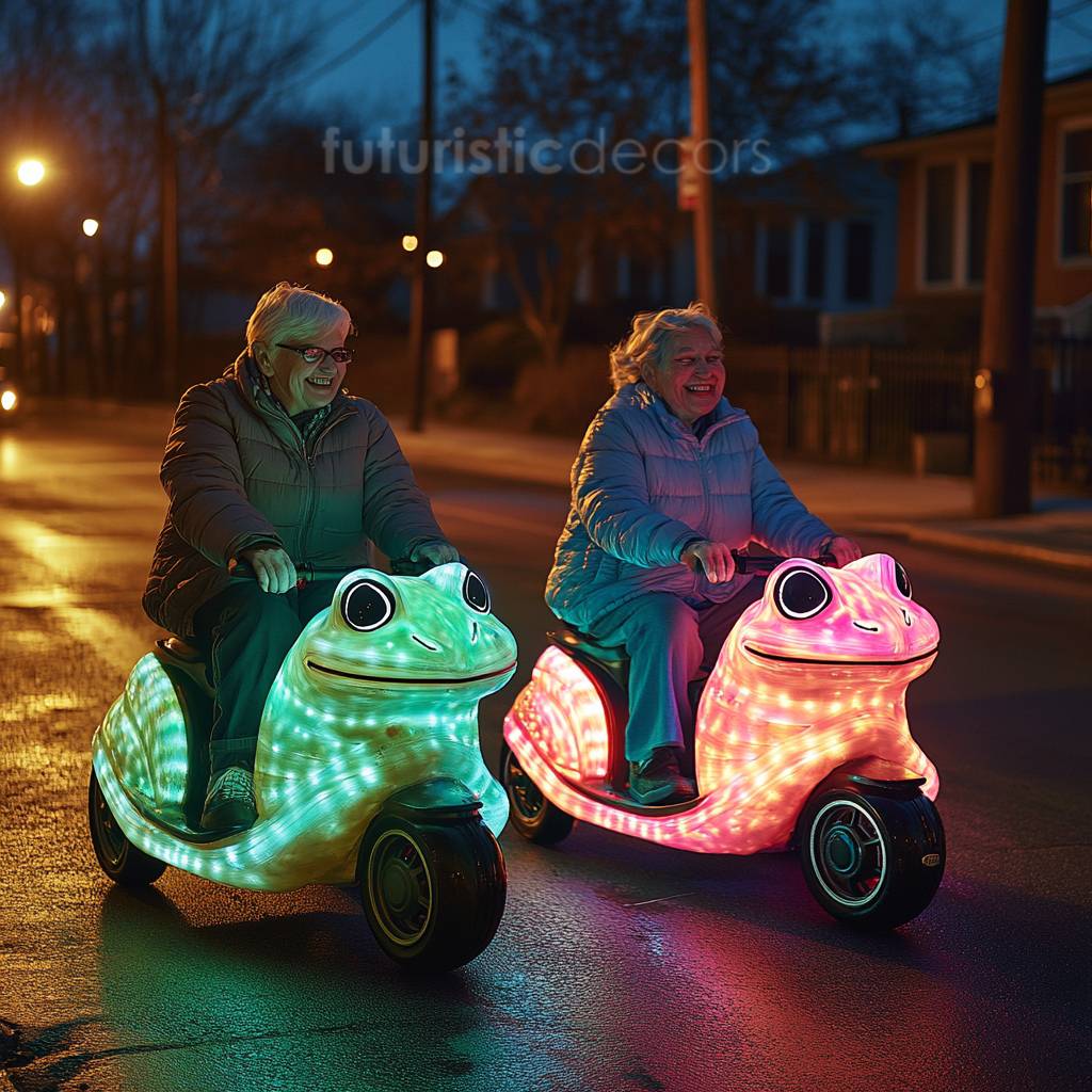 Frog-Shaped Scooters