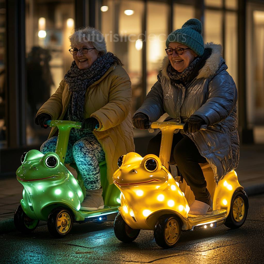 Frog-Shaped Scooters