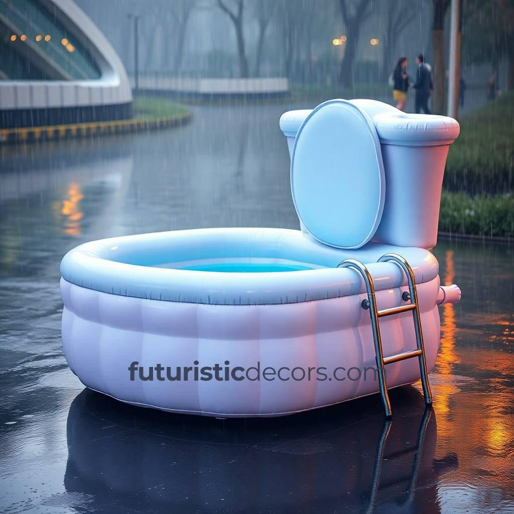 Giant Inflatable Toilet Pools