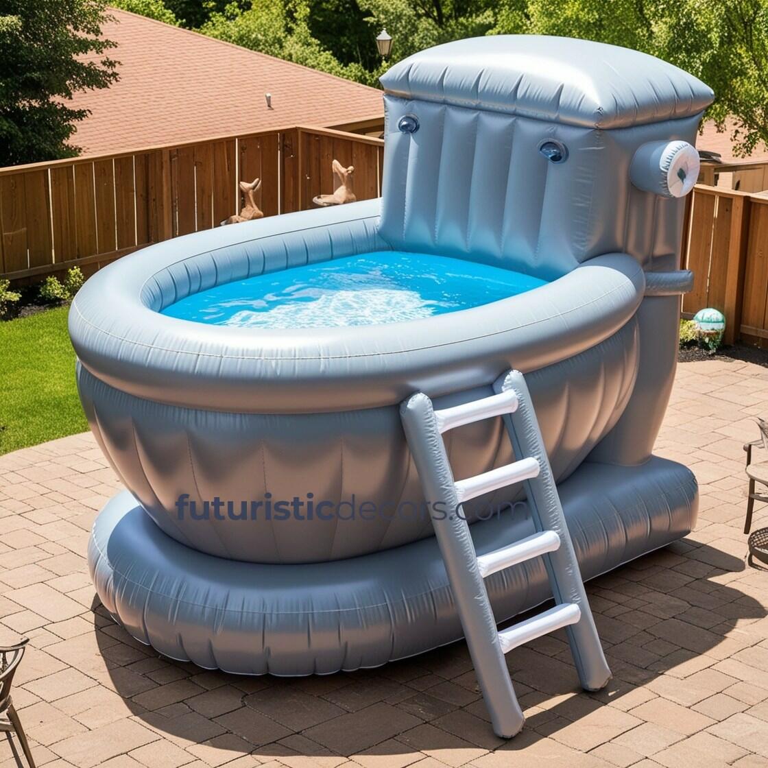 Giant Inflatable Toilet Pools