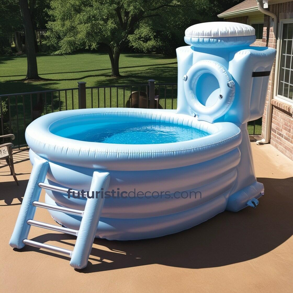 Giant Inflatable Toilet Pools