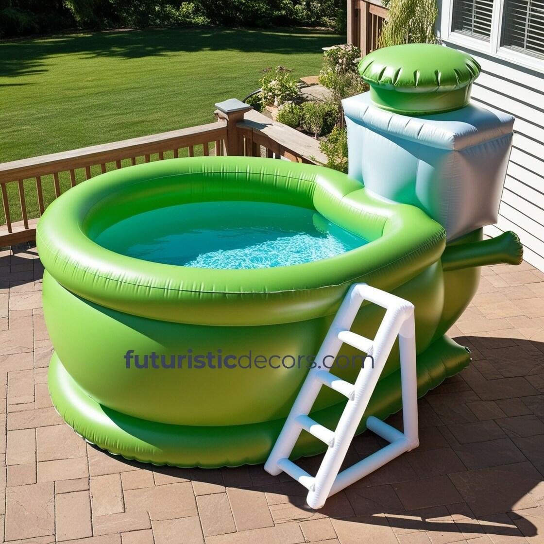 Giant Inflatable Toilet Pools