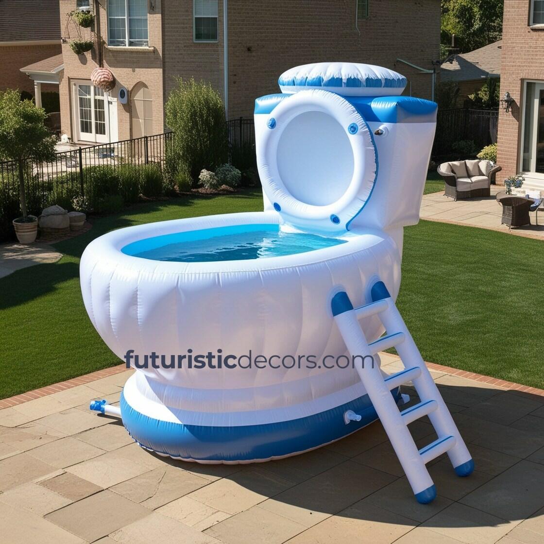 Giant Inflatable Toilet Pools
