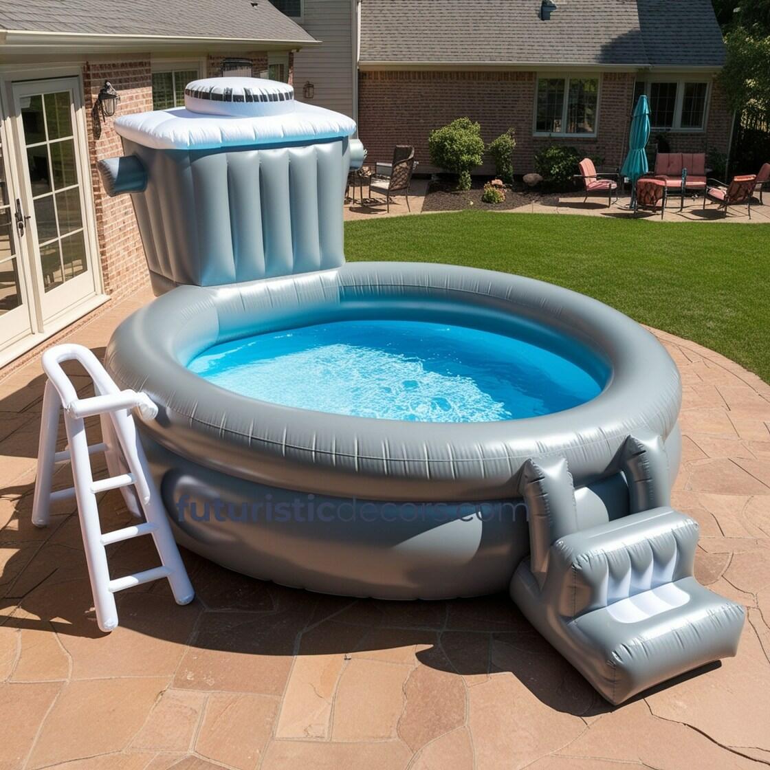 Giant Inflatable Toilet Pools