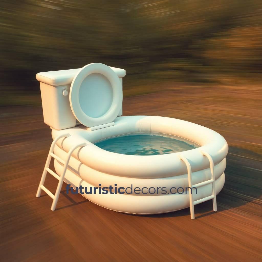 Giant Inflatable Toilet Pools