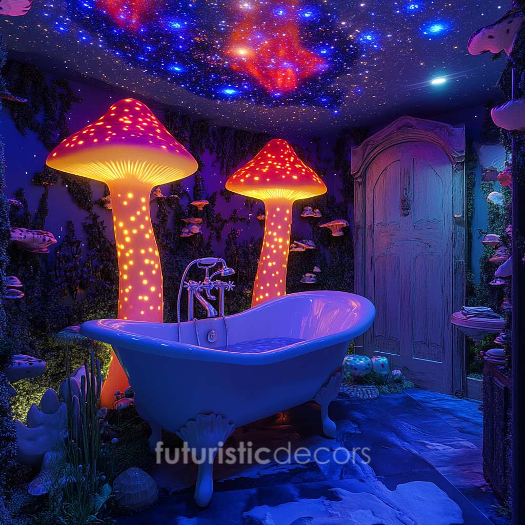 Glowing Mushroom Bathroom