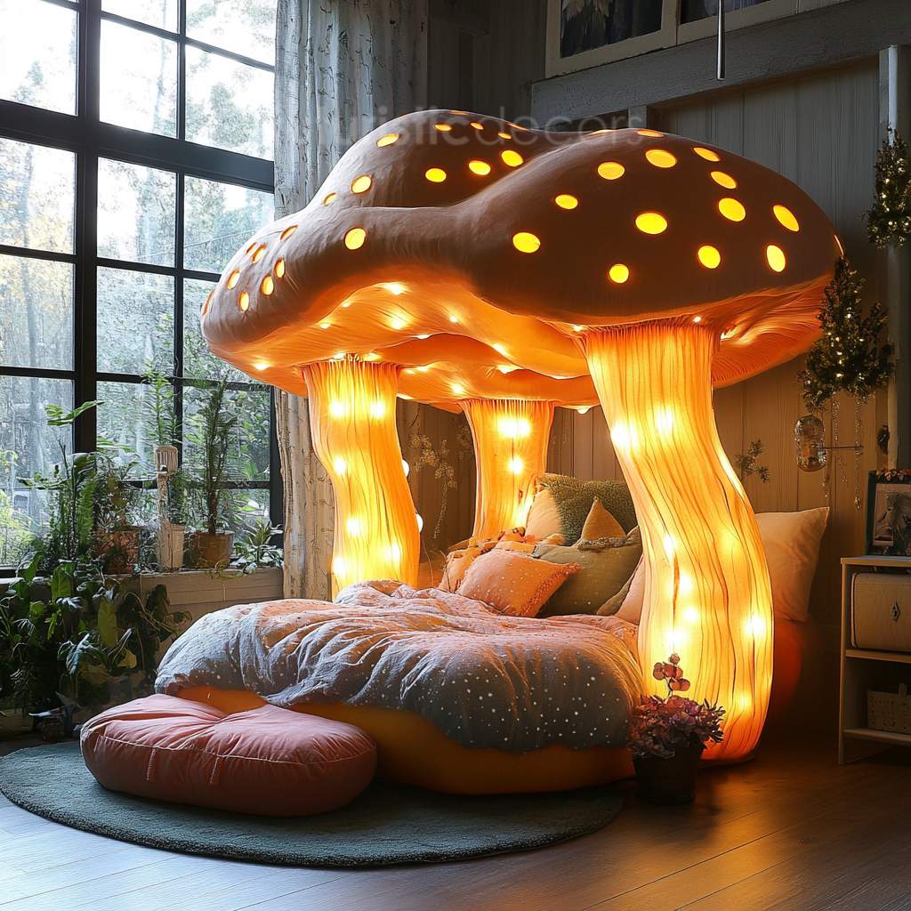 Glowing Mushroom Bed