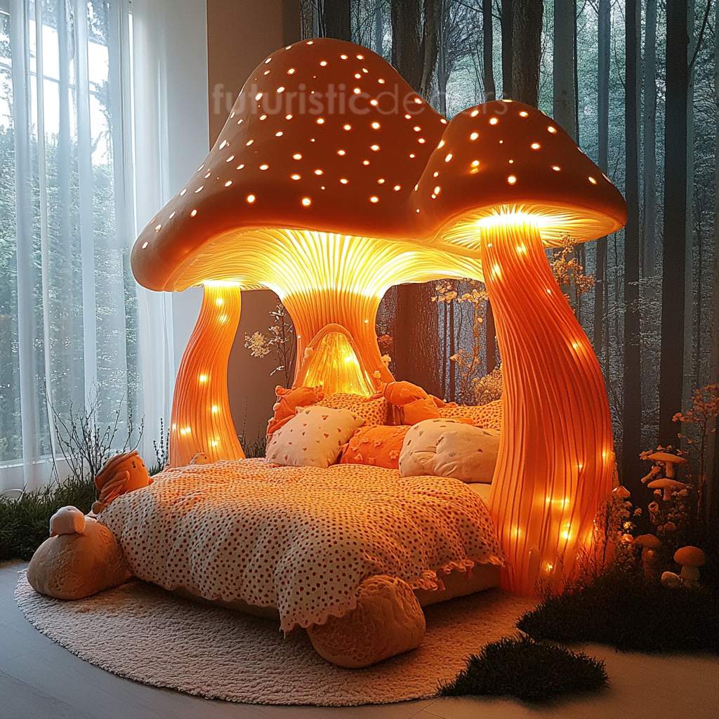 Glowing Mushroom Bed