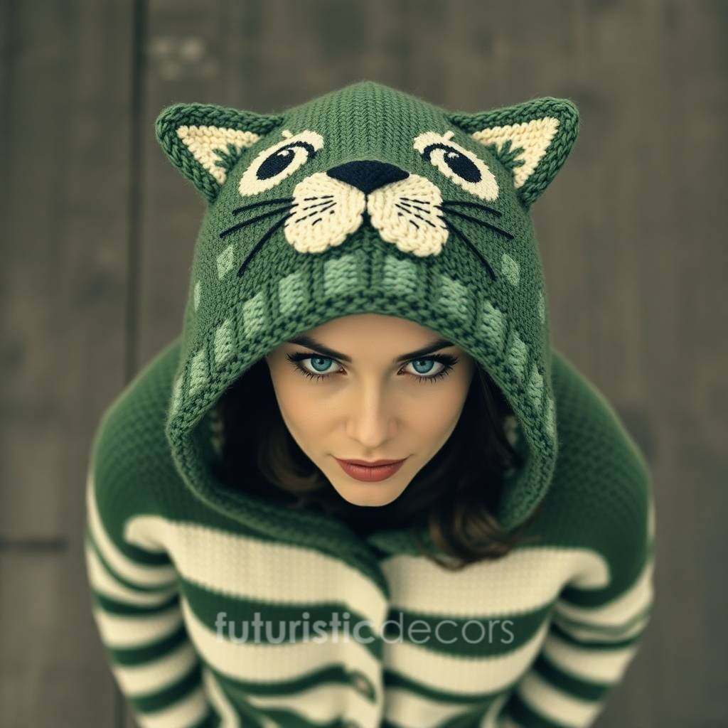 Gorgeous Knit Cat Hoodies