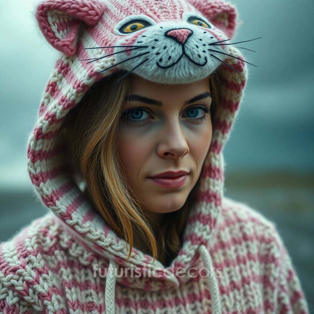 Gorgeous Knit Cat Hoodies