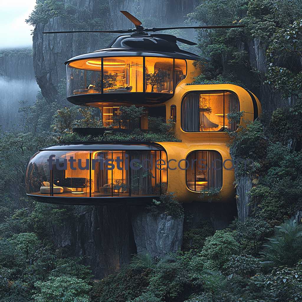 Helicopter-Shaped Mansion