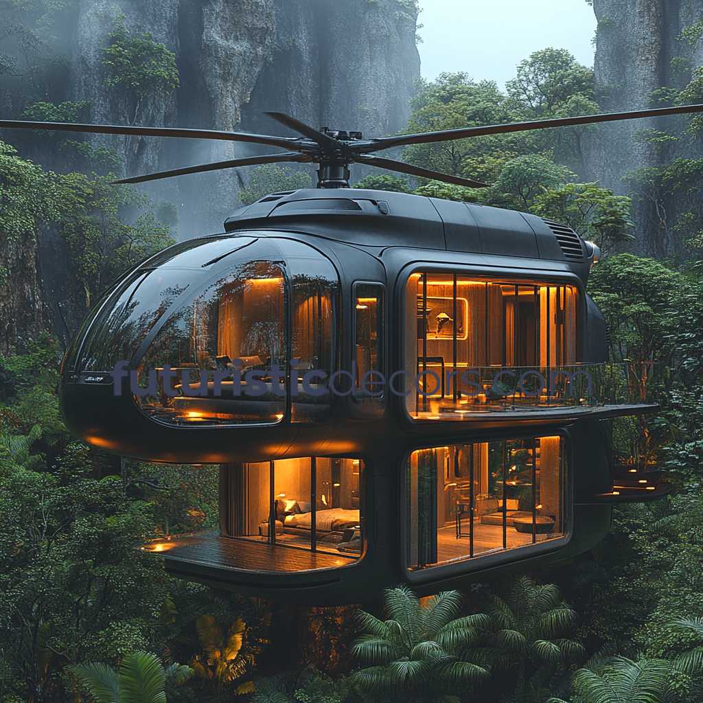 Helicopter-Shaped Mansion