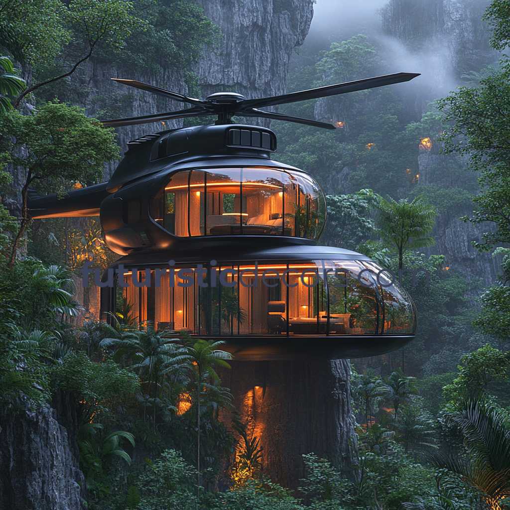 Helicopter-Shaped Mansion