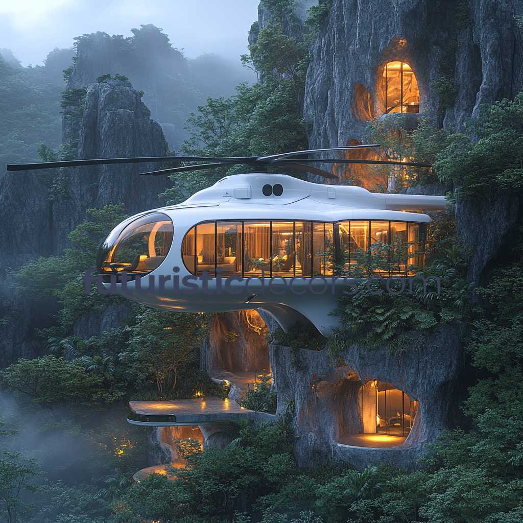 Helicopter-Shaped Mansion