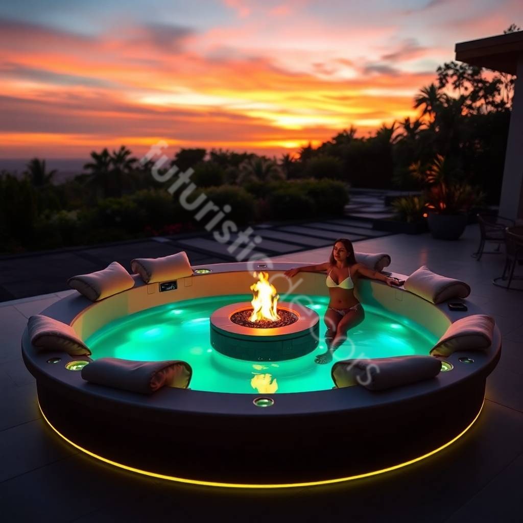 Hot Tubs With Fire Pits