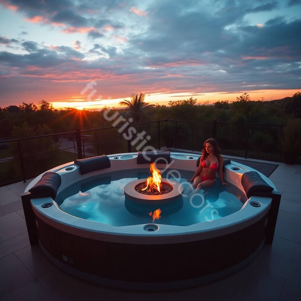 Hot Tubs With Fire Pits