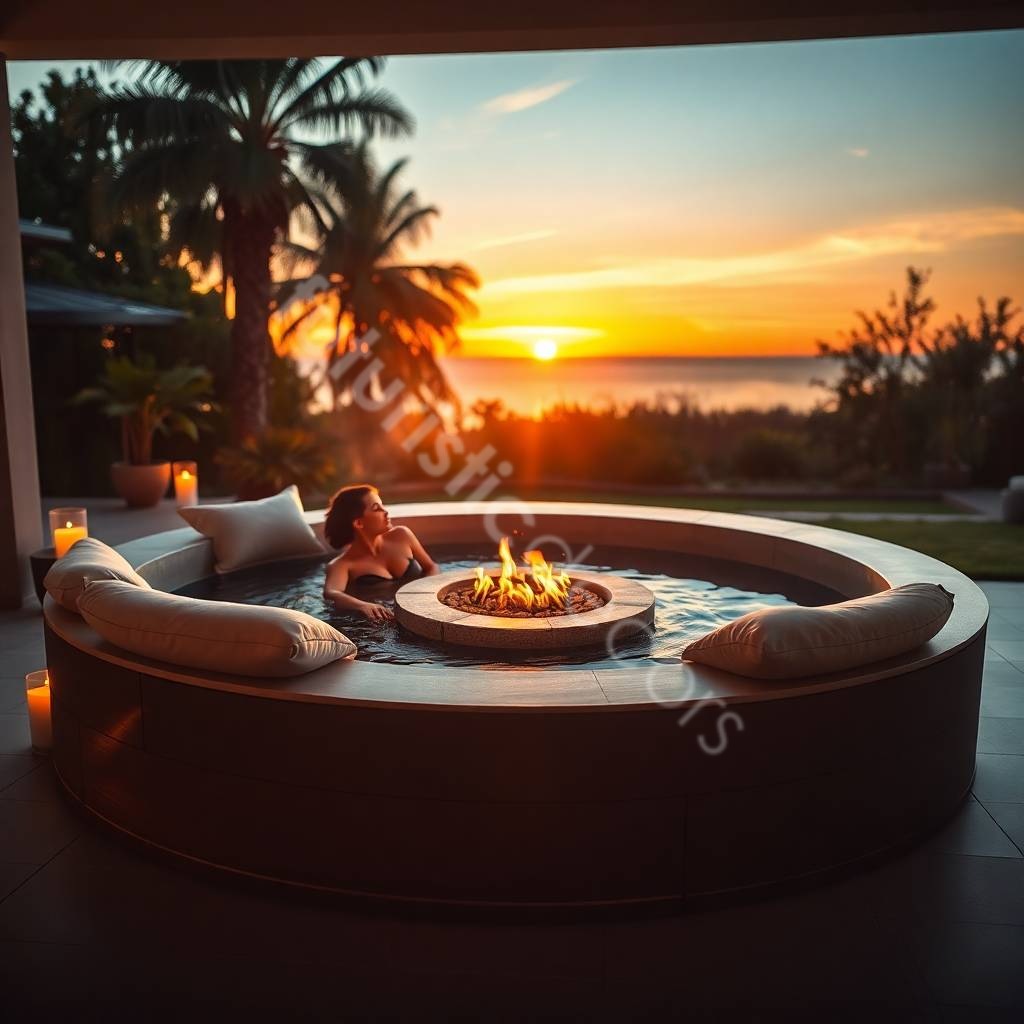 Hot Tubs With Fire Pits