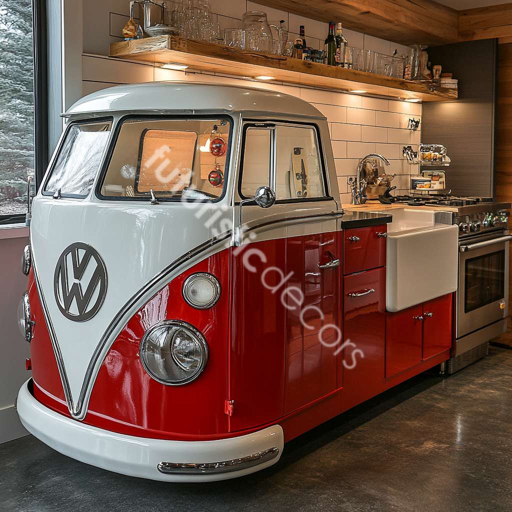 VW Bus Kitchen Island