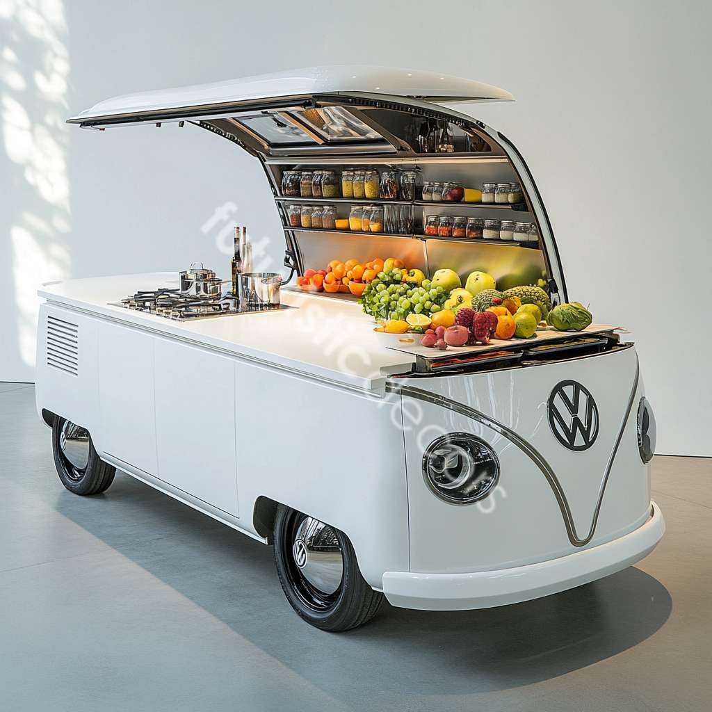 VW Bus Kitchen Island